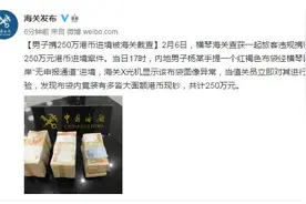 男子携250万港币进境被横琴海关截查图片