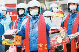 今年过年，我在城里送外卖图片