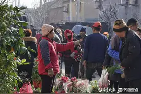 大年三十，章丘区曹范镇大集火热开场图片