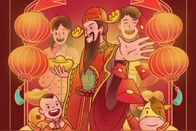 正月初五迎财神，家家户户财源滚图片