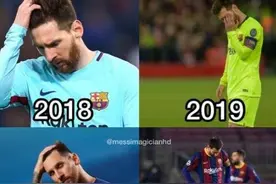 太难了！巴萨近4个赛季欧冠淘汰赛4次惨案，对手分别来自意英德法图片