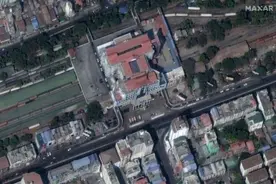 缅甸多地连日来爆发抗议活动，美媒卫星图拍下震撼画面图片