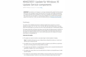 微软重发KB4023057更新：改善Windows 10系统升级可靠性图片