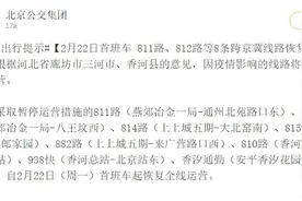 北京公交集团：8条跨京冀线路下周恢复全线运营图片