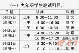 2021年陕西省中考将于6月19日至21日举行图片