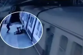 因求婚被拒 印度男子将21岁女子推向行驶中的火车图片