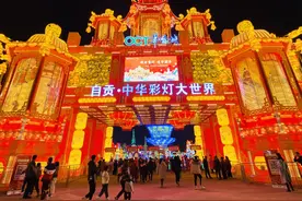 中华彩灯大世界全新开园！第27届自贡国际恐龙灯会线下亮灯图片