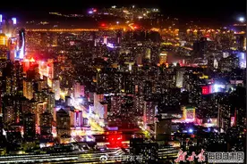 兰州黄河之滨夜色美图片