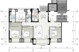 融创、万科、中海的四房户型，太优秀了图片