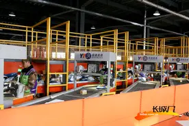 高清组图｜河北肃宁：圆通速递全面复工 自动分拣日处理量达80万件图片