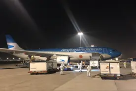 跨越半个地球来接你——搭载首批中国疫苗的阿根廷运输机启航图片
