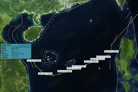 美军无暇号测量船被曝现身西沙群岛附近，航迹很不正常图片