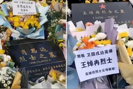 这束烈士墓前的鲜花，让人泪流不止……图片