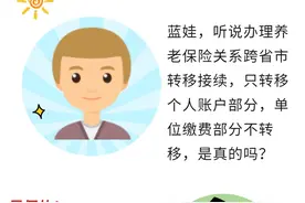 养老保险关系跨省转移只转个人部分？图片