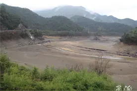 宁波水库见闻：滩地龟裂、鱼蚌成干……图片