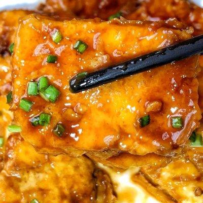 好吃的香煎豆腐（五分钟快手美食），是不是很有食欲呀