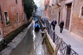 “水城”威尼斯——没水了图片