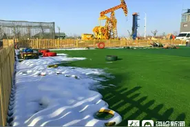 垦利区城里城外文化生态农场——被白雪镶嵌的“童话世界”图片