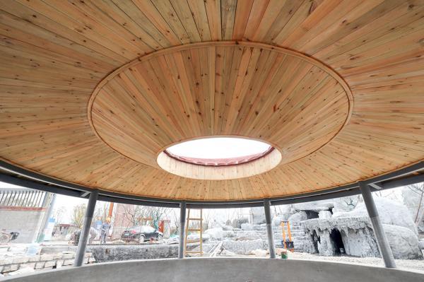 崇明花博会福建展园主体工程完工