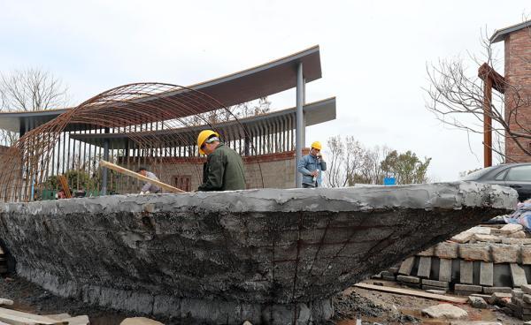崇明花博会福建展园主体工程完工