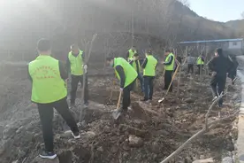 淄博市淄川区水资源服务中心开展“学习雷锋日、植树造林”主题党日活动图片