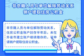 非京籍人员离职后如何提取住房公积金？一图读懂图片