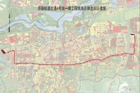 济南经十路沿线地铁4号线开工图片