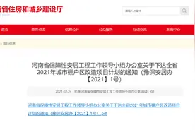 河南2021年棚户区改造名单出炉图片