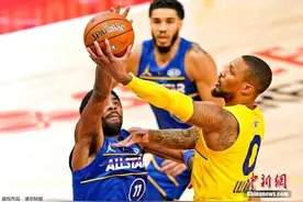 NBA全明星正赛落幕 詹姆斯队连续第四年获胜图片