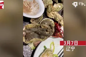 女子吃98元一位海鲜自助，生蚝打开竟全是泥巴！网友：得自助洗图片