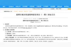 总投资超209亿！淄博五条城市快速路同日招标图片