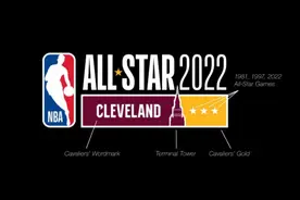 马不停蹄！骑士官推发布2022年克利夫兰全明星赛Logo图片