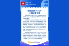钦州科普日历丨有氧运动“1357”小口诀要记牢图片