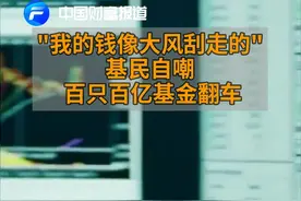 中国财富报道｜“我的钱像大风刮走的！”基民自嘲，百只百亿基金翻车视频封面
