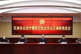 民事诉讼程序繁简分流改革试点调研推进会在济南召开图片