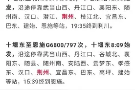 春游专列来了！今起，荆州可直达襄阳、十堰图片
