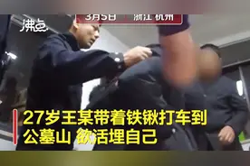 27岁男子打车带铁锹到公墓活埋自己 被民警拦下奔溃：我做不出什么好成绩图片
