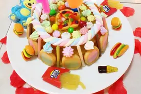 最简易新手杂类零食蛋糕 周末亲子游戏图片