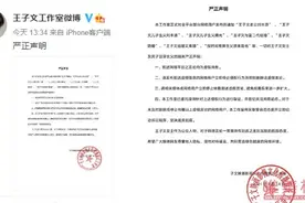 王子文工作室声明 辟谣孩子父亲是富二代刘丰源图片