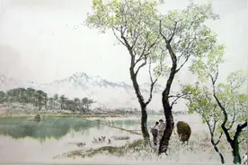童年挑虾子图片