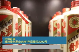 中信证券：维持贵州茅台未来1年目标价3000元视频封面