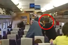 老人坐车忘带孙子奶粉被儿子打骂？同车旅客：头都被打破流血了图片