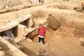 山东一在建水库发现165座古墓图片