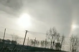 黑龙江多地出现“3个太阳”，巨大光晕环绕空中，又是这种天象图片