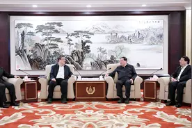 上海与中核集团新一轮战略合作签约，李强、龚正会见余剑锋、顾军图片