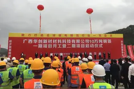 总投资约60亿元！广西华创新材10万吨铜箔项目开工图片