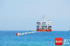 海南-香港国际海缆成功登陆文昌 系海南首条国际海缆图片