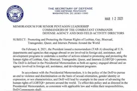 五角大楼命令美军保障全球LGBTQI+人权图片