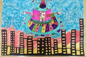 多图丨消防飞船、会飞的救护车…奇妙未来长啥样？他们有“画”说图片