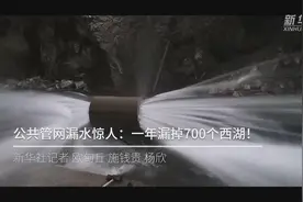 公共管网漏水惊人：一年漏掉700个西湖图片